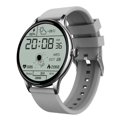 Reloj inteligente para hombres y mujeres, Android Ios, resistente al agua, reloj de pulsera dorado, rastreador de ritmo cardíaco, correa de reloj deportivo de acero inoxidable