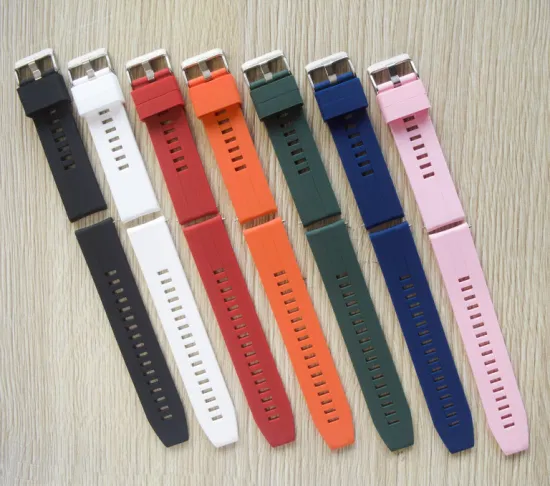 Nuevo estilo oficial Correa de reloj de silicona de repuesto para Huawei Watch Gt Gt2 Gel de silicona 20 22 mm Correa de reloj con hebilla para Samsung para correa de silicona para Apple Watch